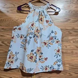 Shein geblümtes Häkel-Top zum Binden Damen L neu ohne Etikett [T58/11] - Bild 1 von 8
