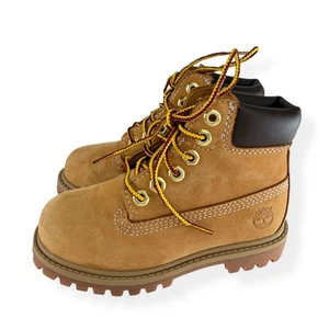 Timberland Stiefel Kleinkind Größe 9 Weizen Wasserdicht Nubuk Schnürung Arbeitsstiefel - Bild 1 von 10