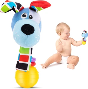 Sonaglio Neonato Montessori, Giochi Bambini 0-3, 3-6, 6-9 Mesi, Maracas per Neon - Foto 1 di 12