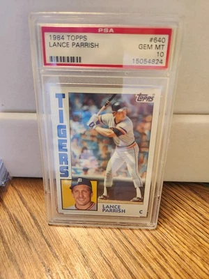 1984 Topps #640 Lance Parrish PSA 10 - Image 1 of 2