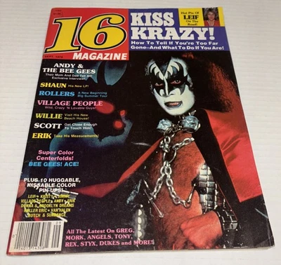 INCOMPLETE Sept 1979 16 Magazine Kiss Gene Simmons Cover Missing Pages Posters - Image 1 of 4