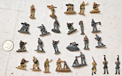 Galoob Micro Machines Military Army Men Soldiers Lot of 25 Train Scenery N or Z? - Image 1 of 4