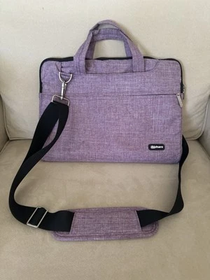 Qishare Estuche para Laptop Bolso de Hombro Multifuncional Resistente al Agua Púrpura 14x11... Foto 1 de 4