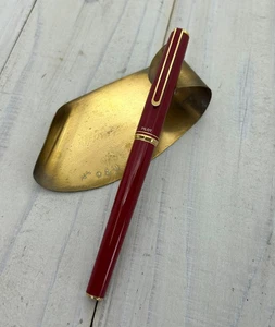 Vintage Pilot Füllfederhalter rot Resin 14K Gold M Feder Japan 80er Schrift selten - Bild 1 von 8