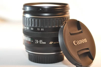 Objetivo Canon EOS EF 24-85 mm f/3,5-4,5 USM FX BONITO para EOS A2 T8 90D 7D 5D 6D 1D Foto 1 de 4