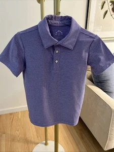Primary Unisex Stretch Polo Purple Violet Size 6-7 - Picture 1 of 4
