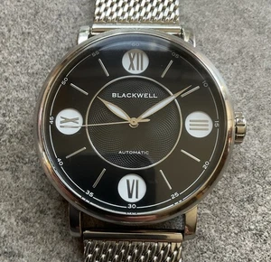 Blackwell Herren Automatikuhr Project 10017 Automatic Black Dial 44mm A17 - Bild 1 von 7