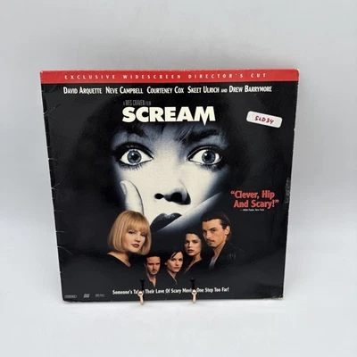 SCREAM Widescreen (Laserdisc LD, 1996) Wes Craven Horror Thriller Vintage Film Foto 1 de 4