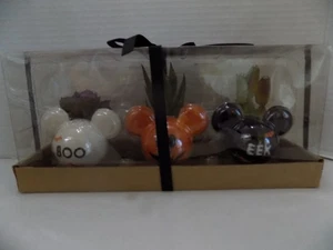 Disney Orecchie di Topolino Mini Fioriere Finte Set 3 Halloween Ceramica NUOVE CON SCATOLA - Foto 1 di 7