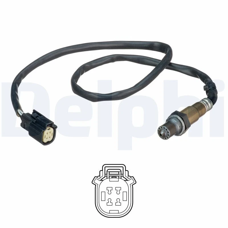 DELPHI Sonda Lambda Ajuste Sonda para Ford Ecosport Fiesta VI 1.0 - Imagen 1 de 1