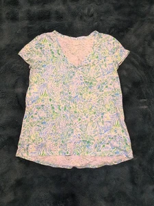 Lilly Pulitzer Talla XS Etta Cuello en V Dandy Lions Hydra Azul - Imagen 1 de 6