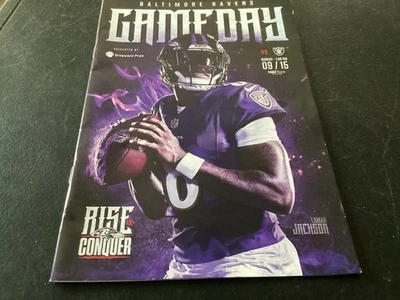 Baltimore Ravens vs LasVegas Raiders 9/15/2024 Game Day Program M&T Bank Stadium - Image 1 of 4