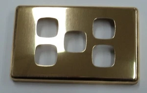 HPM XL POLISHED BRASS COVER PLATE FIVE GANG XL770/5PLPB - Picture 1 of 1