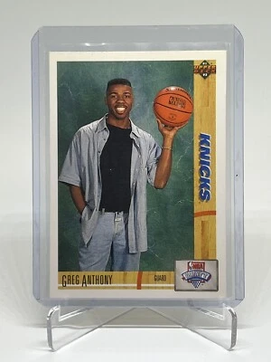 1991-92 Upper Deck Greg Anthony #7 新秀卡 RC 纽约尼克斯队 — 第 1/2 张图片