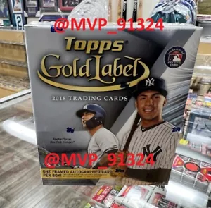 2018 Topps Gold Label Baseball Hobby Box - Factory Sealed - Picture 1 of 1