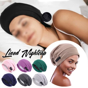 Unisex Baggy Hat Double Layer Muslim Sleep Cap Elastic Adjustable Headwrap Hat - Picture 1 of 24