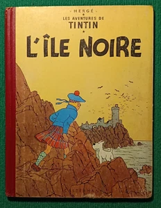 LES AVENTURES DE TINTIN - L'ÎLE NOIRE - DOS ROUGE 1957 - HERGÉ - Imagen 1 de 13