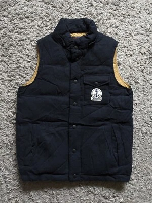 Chaleco Fidelity X Beams Para Hombre de Lana Azul Marino Talla S Invierno Calentador Corporal Puffer Foto 1 de 4