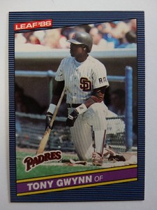 1986 Donruss Leaf #41 Tony Gwynn San Diego Padres Baseball Card