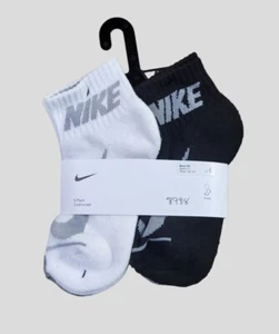 NIKE Boys Socks Ankle Cushioned School Everyday Kids 6 Pair Shoe Size 10C-3Y - Picture 1 of 6