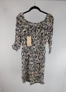 Scotch & Soda Damen Kleid I'm Smiling Gr. S Blau Rosa Beige - Bild 1 von 5