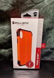 Ballistic Phone Case For Iphone Xs Tough Jacket Orange & Black - Picture 1 of 6