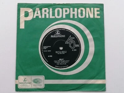 BEATLES  HELP ! 1969  SOLID CENTRE KNIFE EDGE NO POLO RINGS  EX - Image 1 of 4