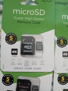 integral 128gb micro SD card memory card - Picture 1 of 2