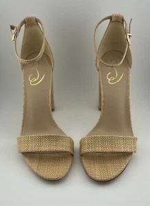 Sam Edelman Yaro Beechwood Woven Heels - Picture 1 of 4