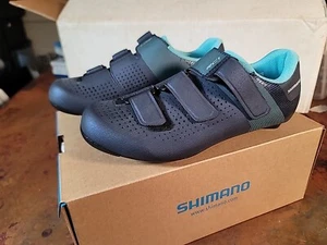 Nuevo Zapato de ciclismo de carretera Shimano RC1W SH-RC100W para mujer EU 39 para mujer EE. UU. 8,5 azul marino - Imagen 1 de 17