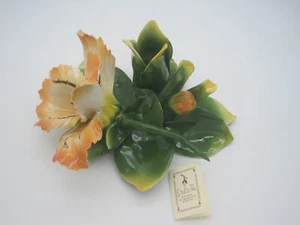 CAPODIMONTE LAIRONE Porzellan - BLUME - Kerzenhalter #1 - Bild 1 von 9