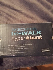 Skechers Go Walk Hyper Burst Black Womens Size 6.5 Slip On Shoes Worn Once - Picture 1 of 7