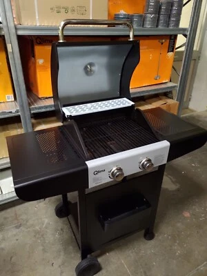 BARBECUE A GAS PORTATILE QLIMA OKG 102  2 FUOCHI ACCENSIONE SPARK, TERMOMETRO - Immagine 1 di 4