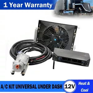 Universal Auto Car Heat &Cool Underdash Air Conditioning Conditioner 12V A/C Kit - Picture 1 of 12