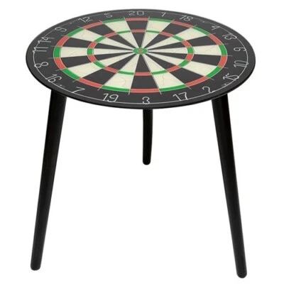 SHUDEHILL Dartboard Table 40cm X 41cm Darts Decor Glass Wooden Legs Home Bar Man Cave