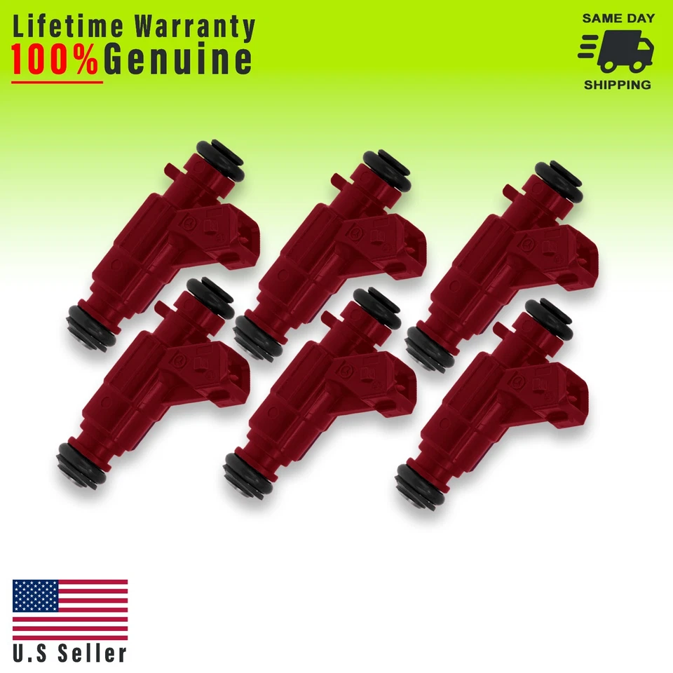 X6 Inyectores de combustible originales Bosch Mercedes-Benz ML320 2001-2003 0280156109 Foto 1 de 1