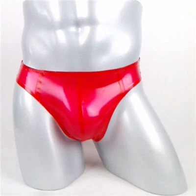 Sexy Latex Rubber Men's Boxer Panties Shorts Underwear Unique,comfort,Red. - Image 1 of 4