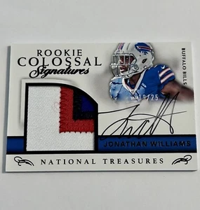 2016 National Treasures Colossal Signatures Jonathan Williams Rookie Auto #19/25 - Picture 1 of 9