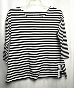 Top de mujer Talbot a rayas horizontales talla M negro blanco B*H - Imagen 1 de 5