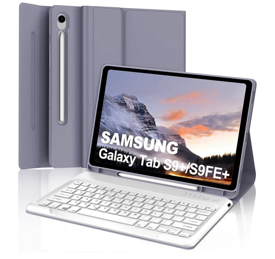 Keyboard Case for Samsung Galaxy Tab S10+ 12.4" 2024, Wireless Detachable Blueto - Image 1 of 4