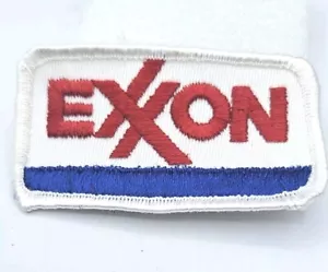Nuevo Antiguo Stock EXXON GASOLINA VINTAGE COSER BORDADO PARCHE CAMISA EMPLEADO - Imagen 1 de 5