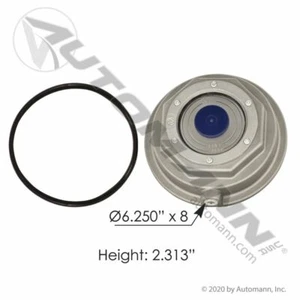 ALUMINUM HUB CAP W/ SIDE FILL PLUG W/ O RING (2 PIECES)  180.10621 - Picture 1 of 3