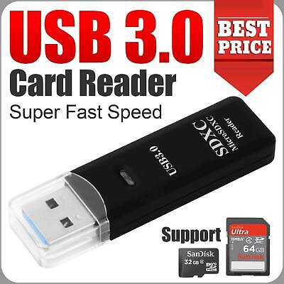 USB 3.0 SD Memory Card Reader High Speed SDHC SDXC MMC Mobile Micro SD T-FLASH • 3.42£