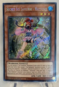 Yu-Gi-Oh! Secret Six Samurai - Hatsume  RA03-EN016  Secret Rare  1st Edition - Picture 1 of 6