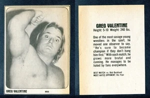 1981 Wrestling Superstars Hand Cut Greg Valentine - Picture 1 of 2