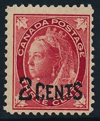 Sobreimpresión Canada Scott #87, centrado fino a muy fino (como nuevo con bisagras) CV: $32,50 Foto 1 de 2