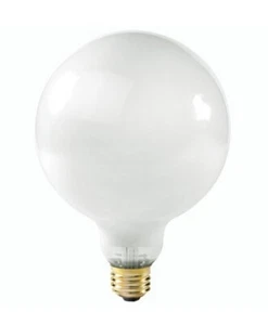 PACK of (4) Satco S3001 Decorative Globe Light Bulb 40G40 Medium Base 40W WHITE. - Picture 1 of 3