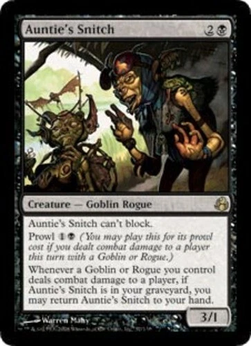 Auntie's Snitch - Foil ~ Moderately Played Morningtide MTG Magic UltimateMTG Bla - Image 1 of 1