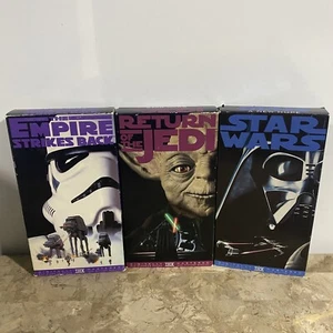 Star Wars VHS Lot The Empire Strikes Back, Return Of The Jedi, A New Hope - Imagen 1 de 3