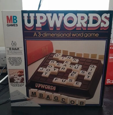 MB Games Upwords Vintage Board Game Scrabble 1980s - Image 1 of 4